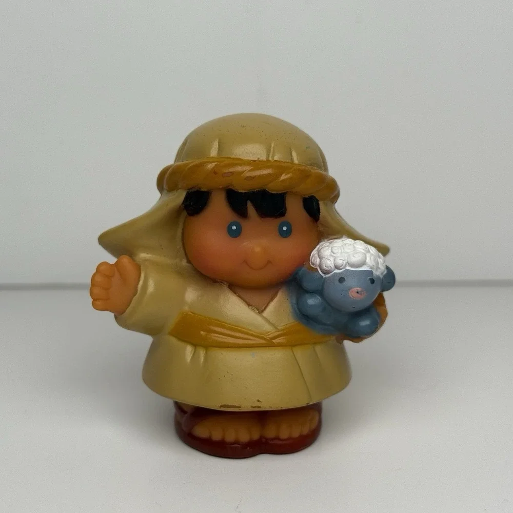 Fisher Price Little People Figure Toy Shepherd Nativity Sheep Disney Mattel